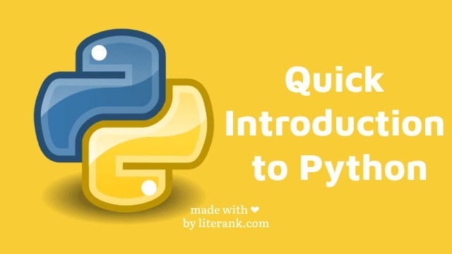 Quick Introduction to Python