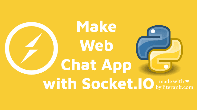 Python: Make Web Chat App with Socket.IO